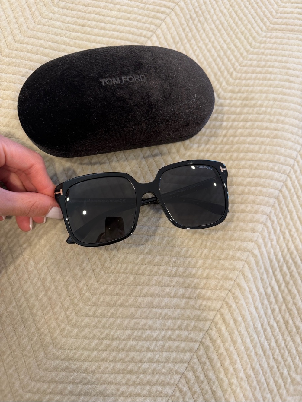 Authentic Tom Ford Black Square Sunglasses - Women's Designer Shades